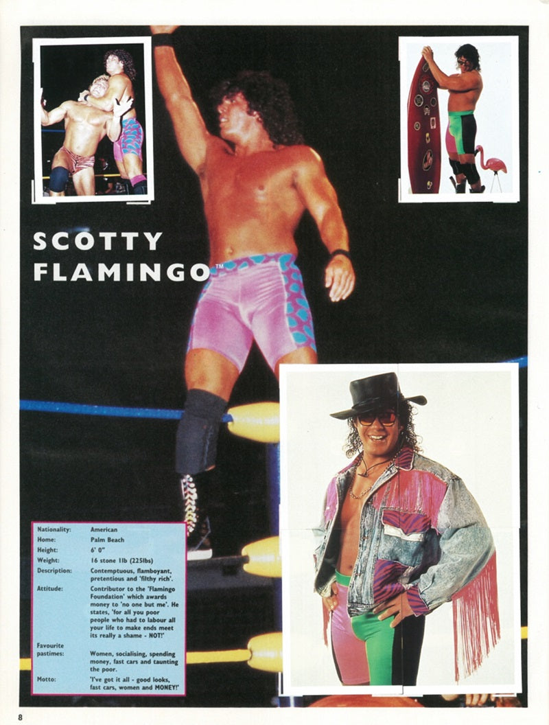 WCW Stickers Album 1992 UK Exclusive Stickers Album PW Catalog