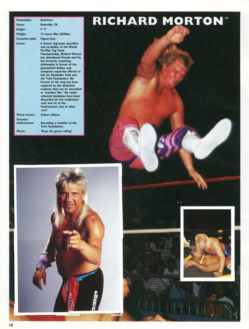 WCW Stickers Album 1992 UK Exclusive Stickers Album PW Catalog