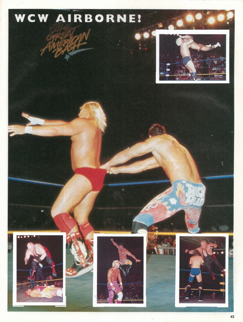 WCW Stickers Album 1992 UK Exclusive Stickers Album PW Catalog