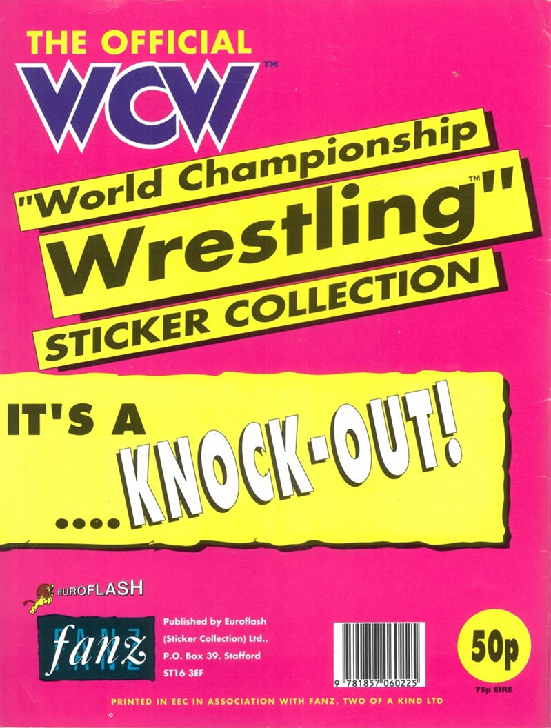 WCW Stickers Album 1992 UK Exclusive Stickers Album PW Catalog