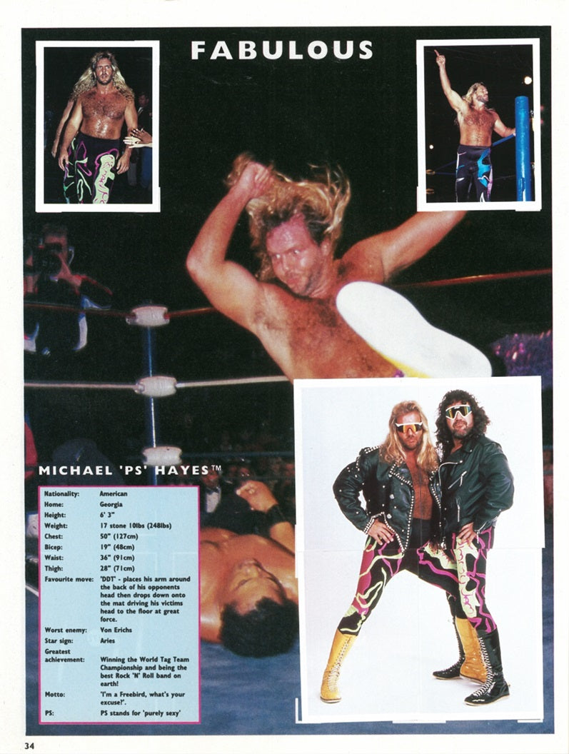 WCW Stickers Album 1992 UK Exclusive Stickers Album PW Catalog