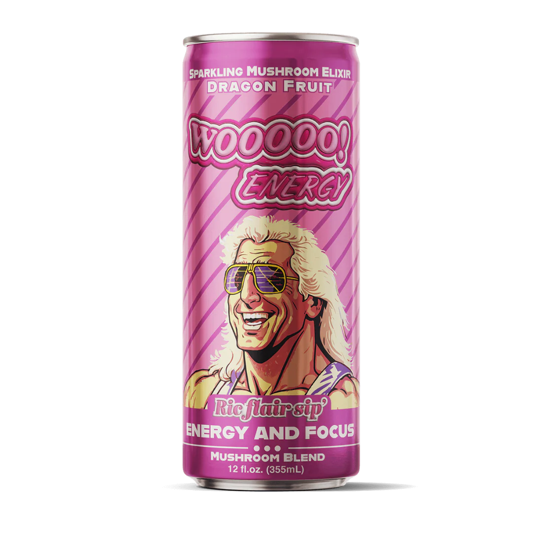 Ric Flair Woo energy Sparkling Mushroom Dragon Fruit