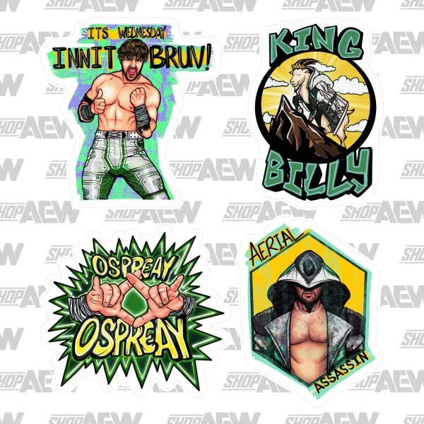 Will Ospreay Laptop Sticker 4-Pack Sticker PW Catalog