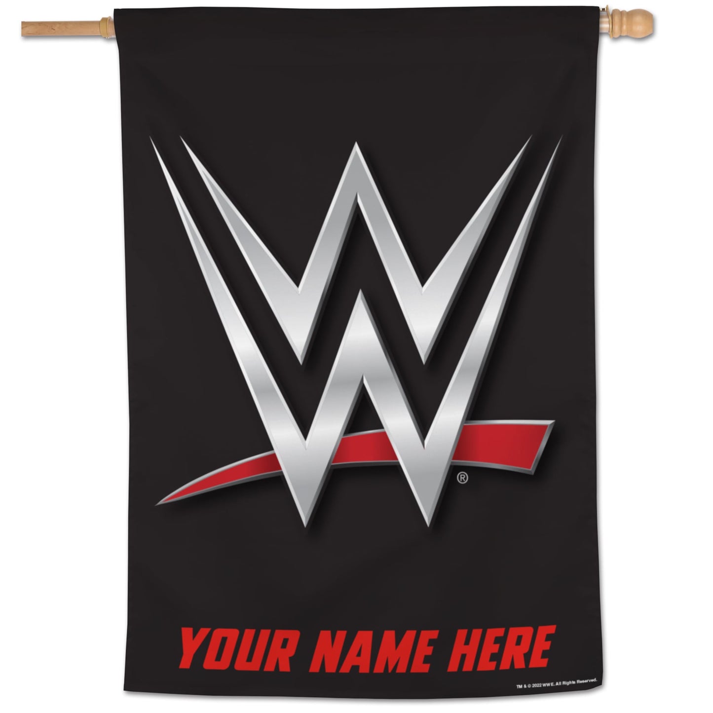 WinCraft WWE 27'' x 37'' One-Sided Personalized Vertical Banner