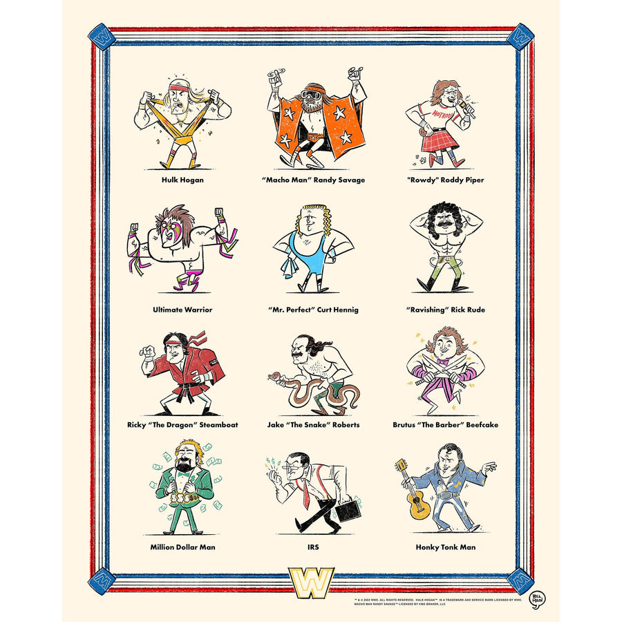 WWE Unsigned 16'' x 20'' Golden Era Bill Main Photograph