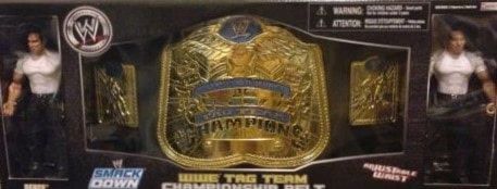 2007 WWE Jakks Pacific WWE Tag Team Championship Belt [With Deuce & Domino] Action & Toy Figures PWcatalog