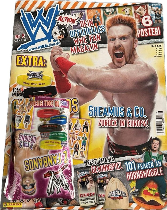 WWE Action no 5 From Germany 2013 March Magazine PWcatalog