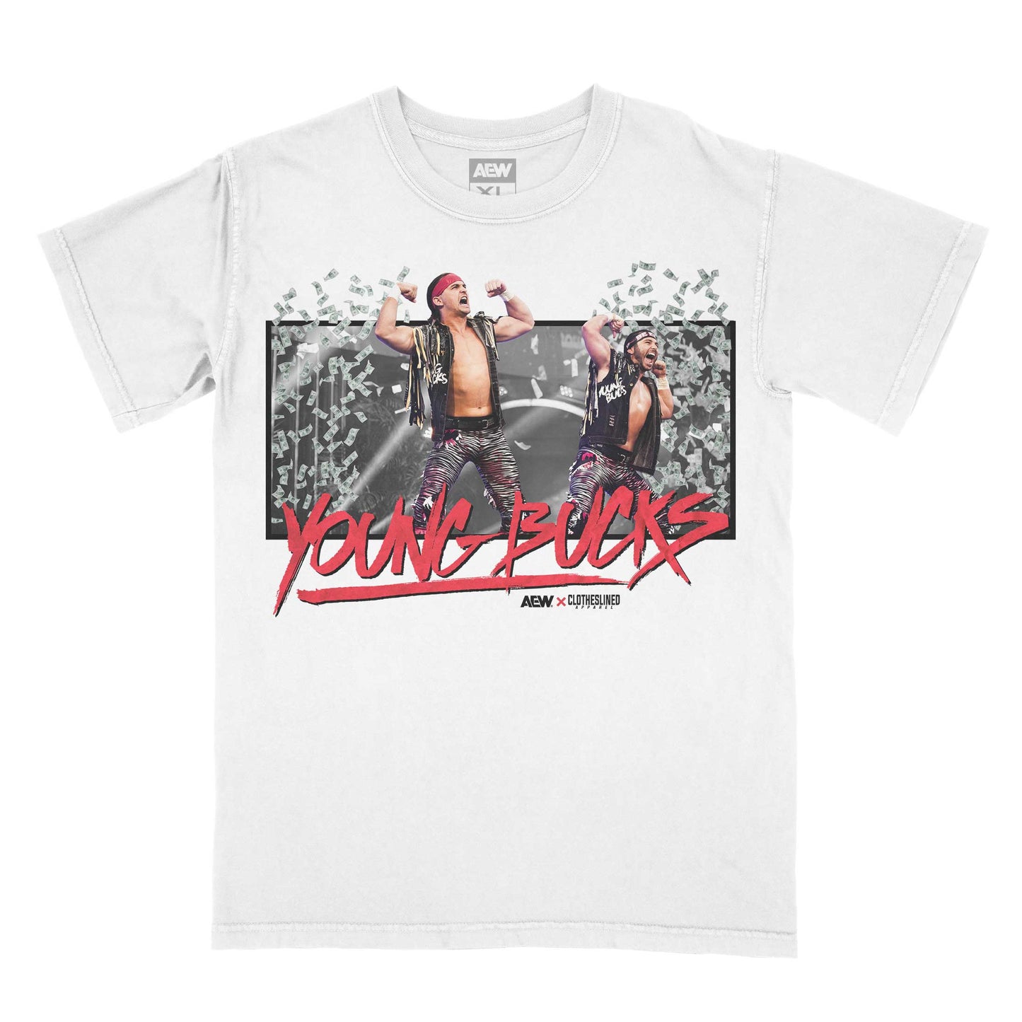 Young Bucks Legacy AEW x Clotheslined Apparel T-Shirt T-Shirt PW Catalog