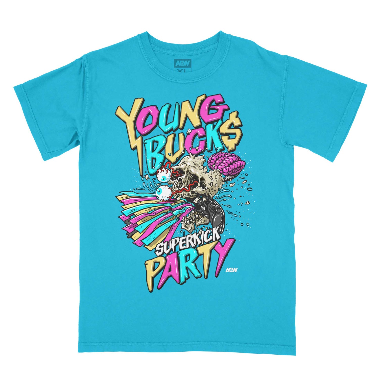 Young Bucks Skull Kick T-Shirt T-Shirt PW Catalog