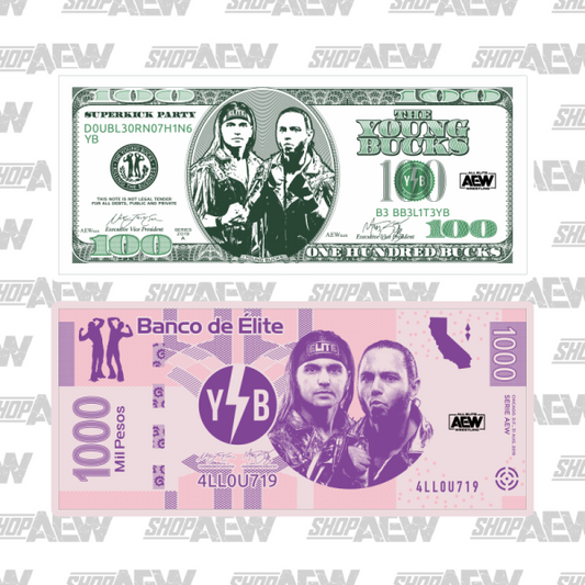 Young Bucks Bucks Money Sticker Sticker PW Catalog
