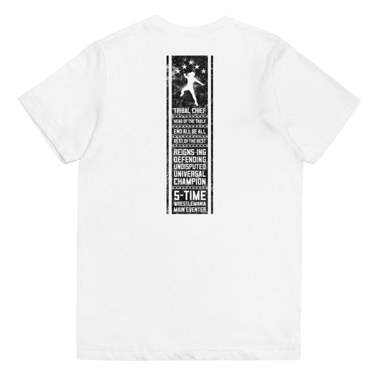 [Color:White] Roman Reigns "Head Of The Table" Youth White T-Shirt