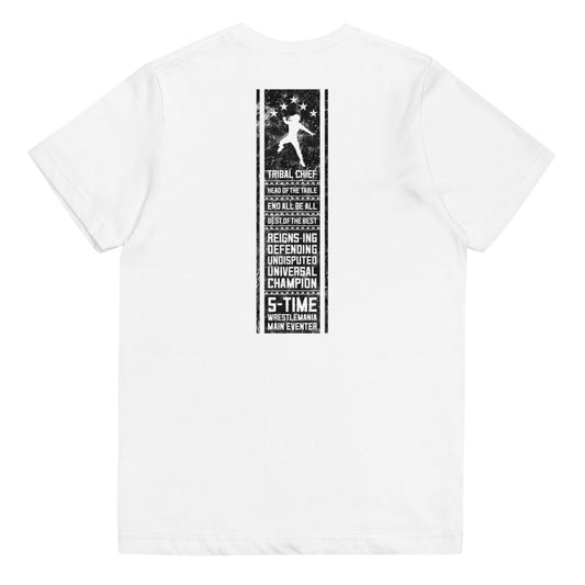 [Color:White] Roman Reigns "Acknowledge Me" Youth White T-Shirt