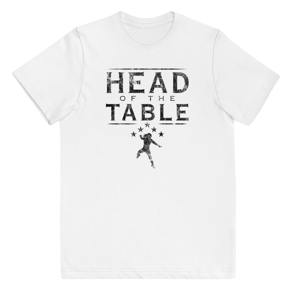 [Color:White] Roman Reigns "Head Of The Table" Youth White T-Shirt