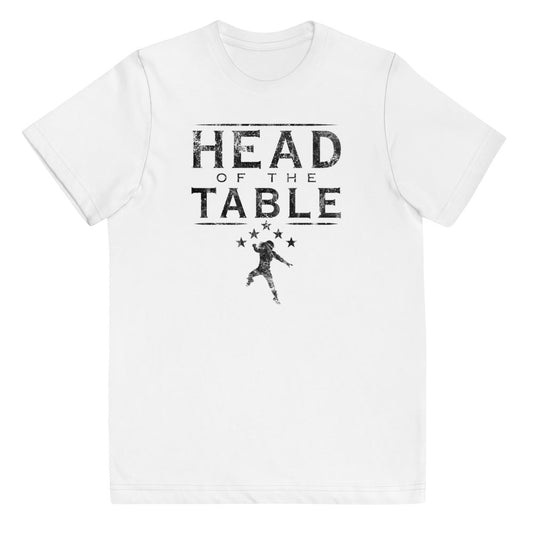 [Color:White] Roman Reigns "Head Of The Table" Youth White T-Shirt