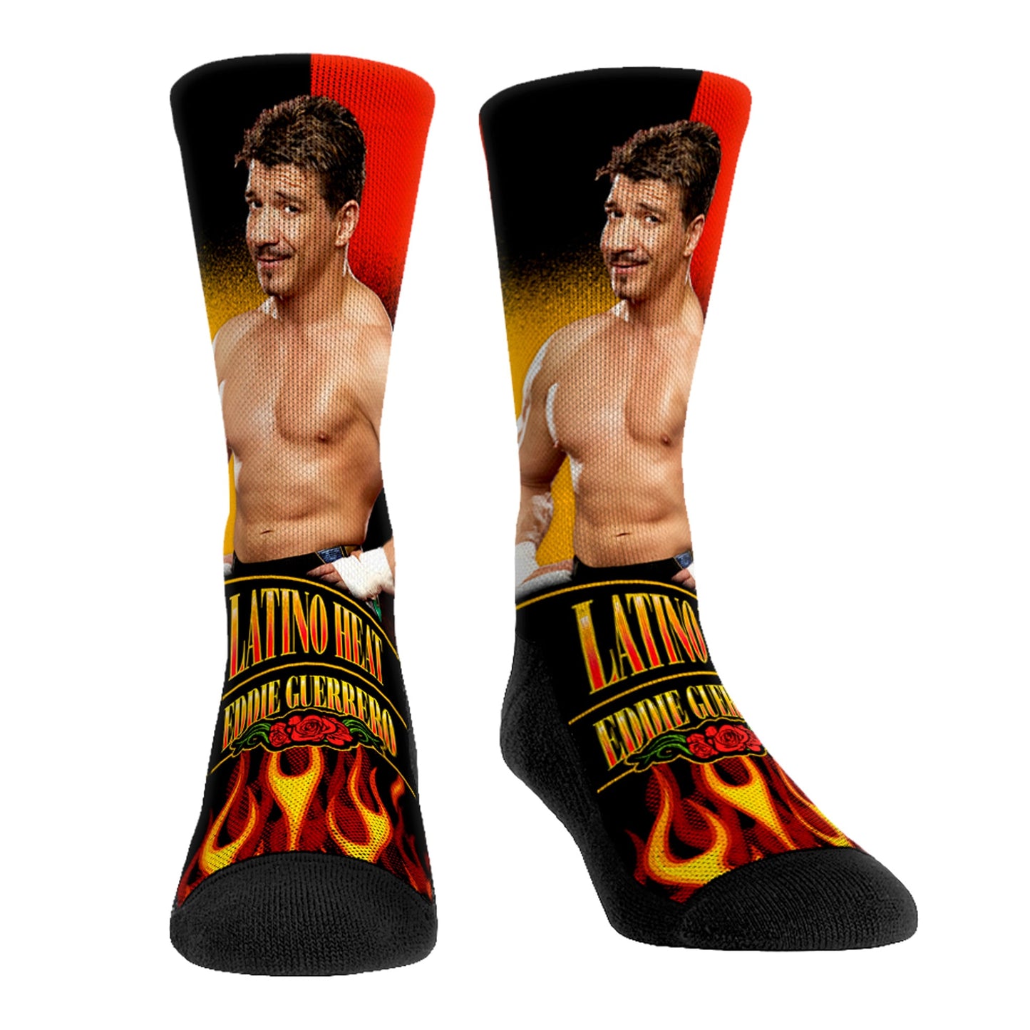 Youth Rock Em Socks Eddie Guerrero Stare Down Crew Socks