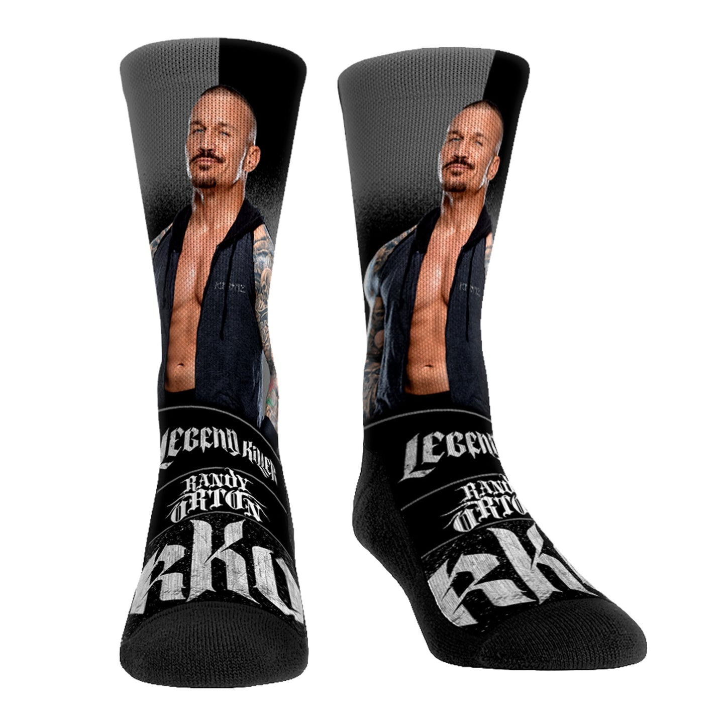 Youth Rock Em Socks Randy Orton Stare Down Crew Socks