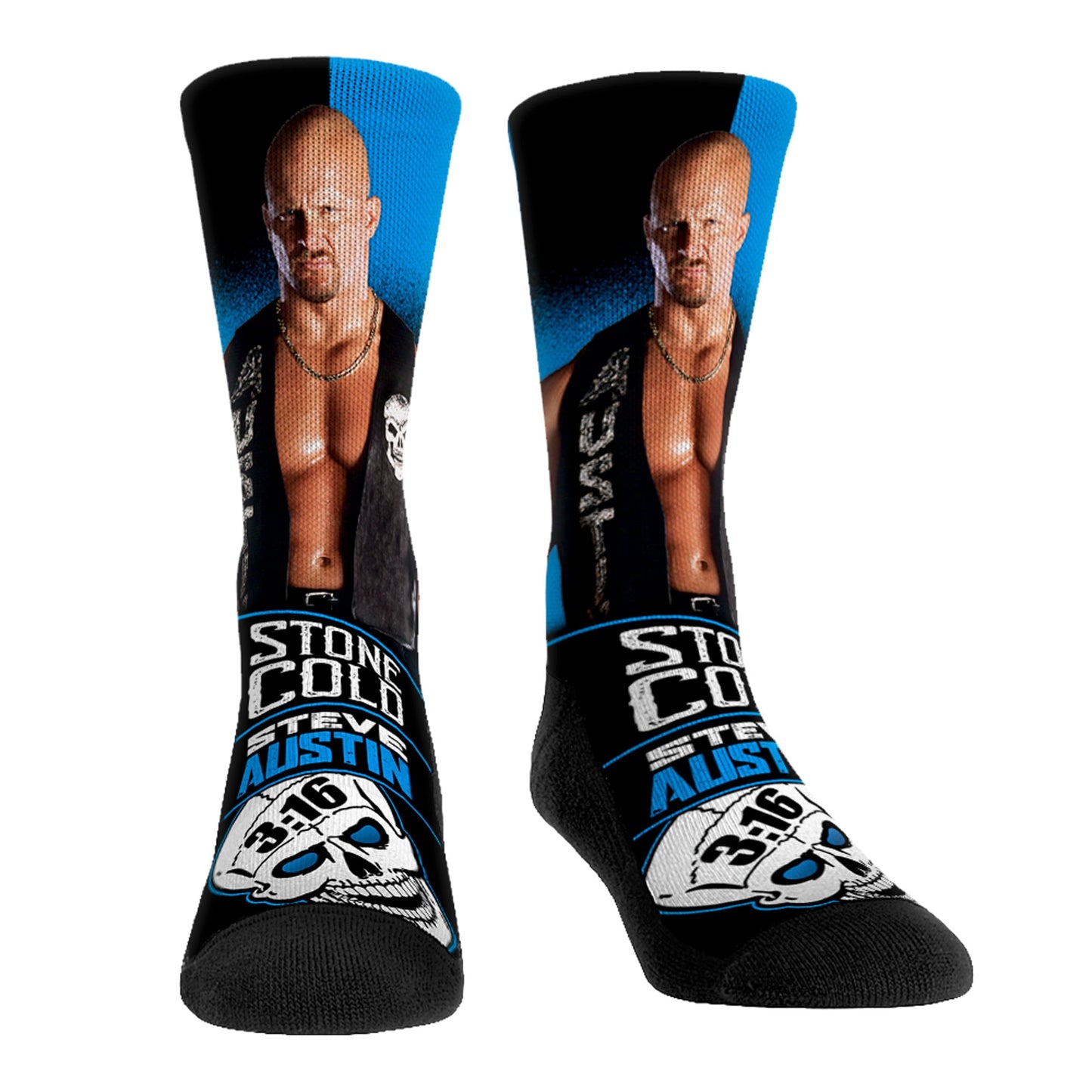 Youth Rock Em Socks "Stone Cold" Steve Austin Stare Down Crew Socks