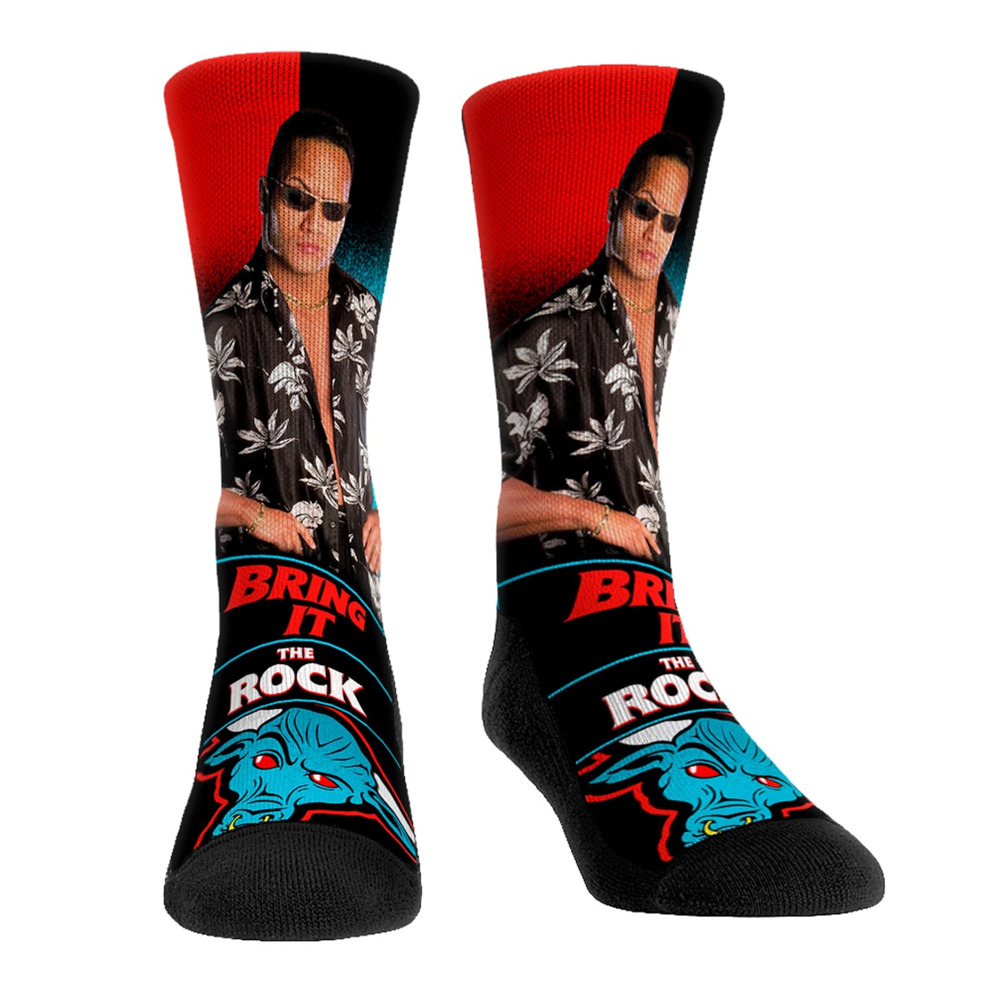Youth Rock Em Socks The Rock Stare Down Crew Socks