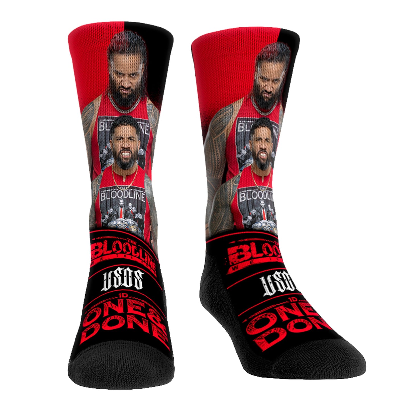 Youth Rock Em Socks The Usos Stare Down Crew Socks