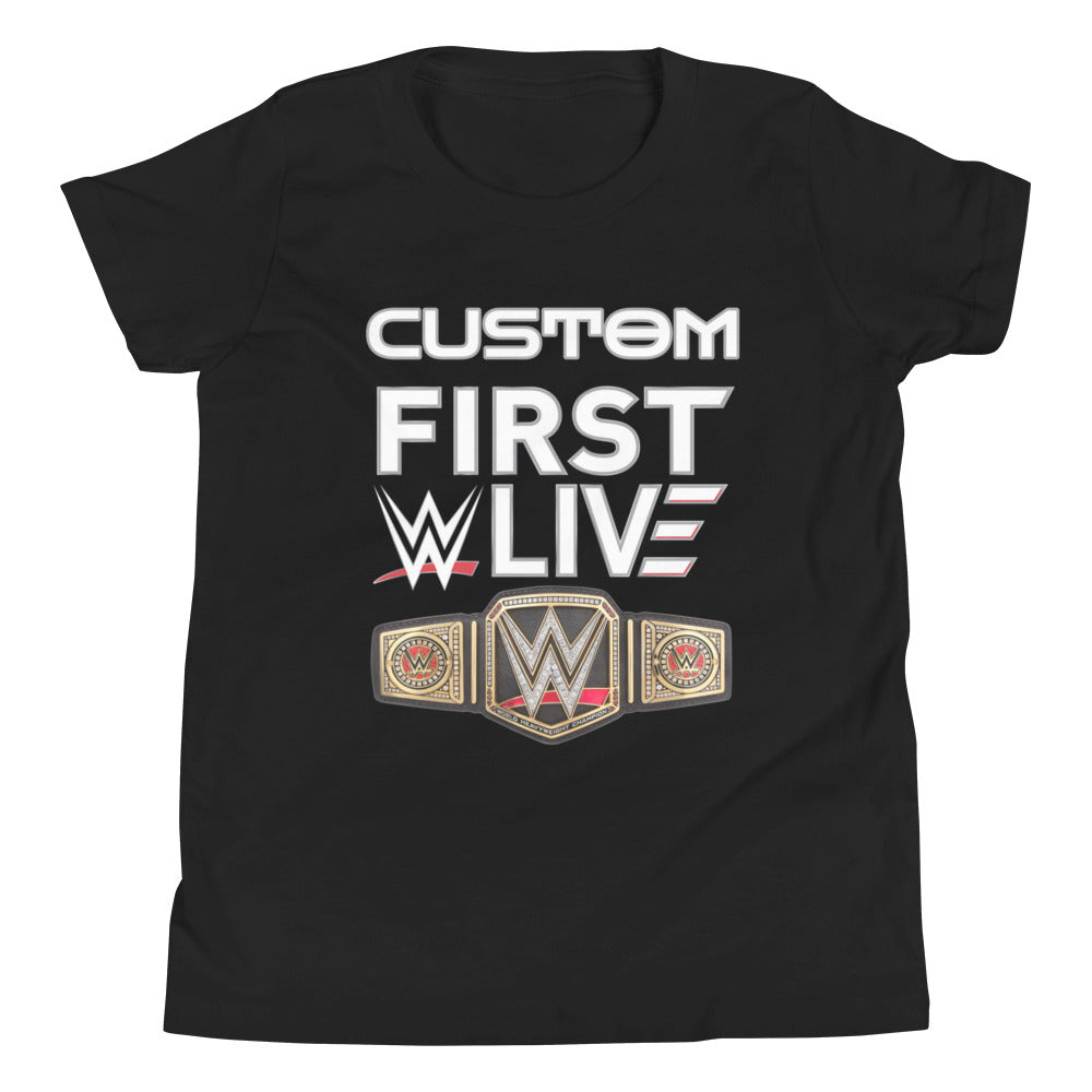 [Color:Black] WWE Live Event Custom Youth T-Shirt