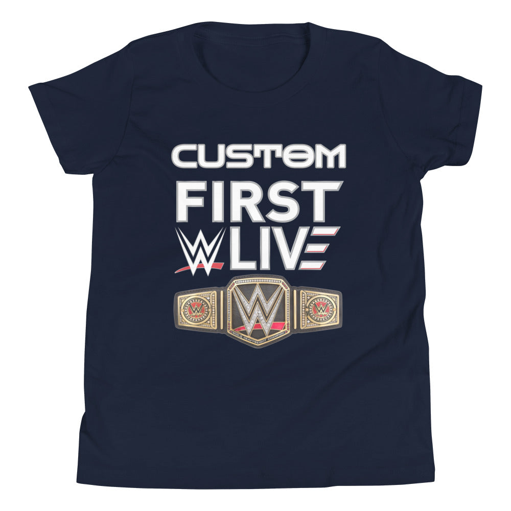[Color:Navy] WWE Live Event Custom Youth T-Shirt