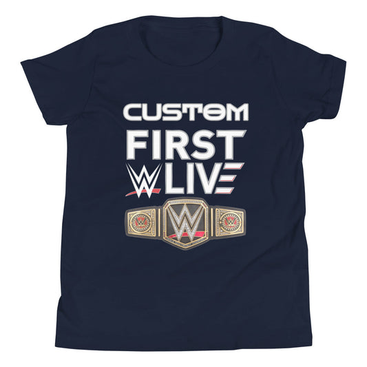 [Color:Navy] WWE Live Event Custom Youth T-Shirt