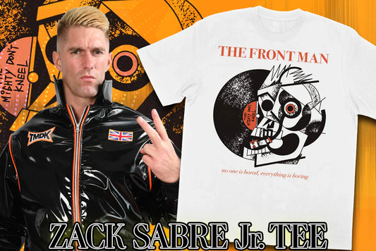 Zack Sabre Jr. - The Frontman T-Shirt (White) T-Shirt PW Catalog