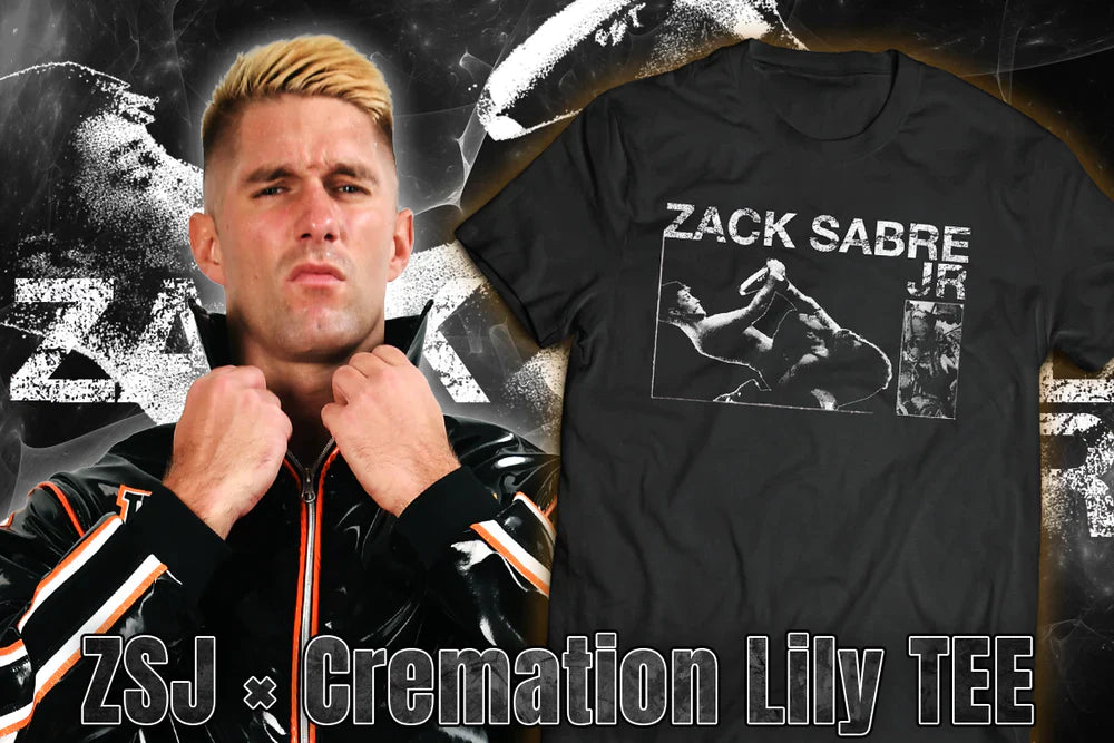 Zack Sabre Jr. x Cremation Lily T-shirt T-Shirt PW Catalog