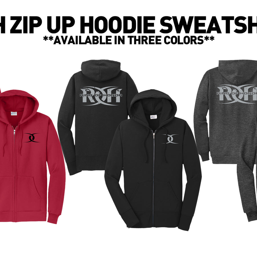ROH ZIP UP HOODIE SWEATSHIRT