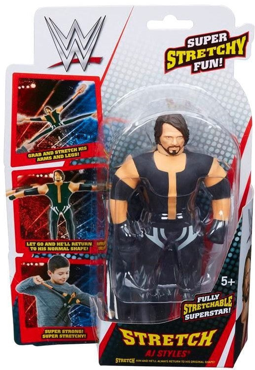 WWE Character Options Mini Stretch Wrestlers 2 Stretch AJ Styles [Exclusive] Action & Toy Figures PWcatalog