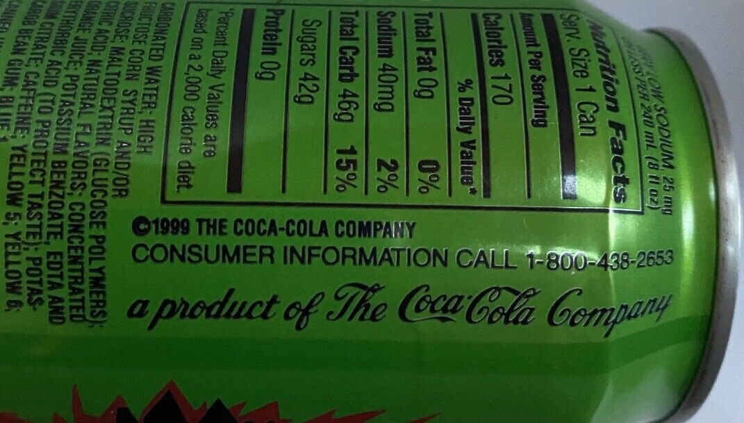 Surge Rey Mysterio Jr WCW Soda Cans 1999 Set Of 5, Coca-Cola