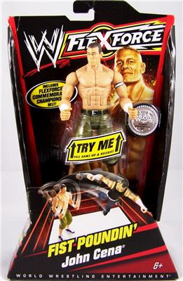 WWE Mattel Flex Force 1 Fist Poundin' John Cena [Exclusive] Action & Toy Figures PWcatalog
