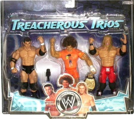 WWE Jakks Pacific Treacherous Trios 5 Randy Orton, Carlito & Edge