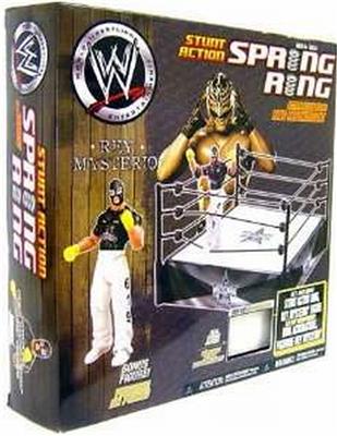 WWE Jakks Pacific Stunt Action Spring Ring [With Rey Mysterio] Action & Toy Figures PWcatalog