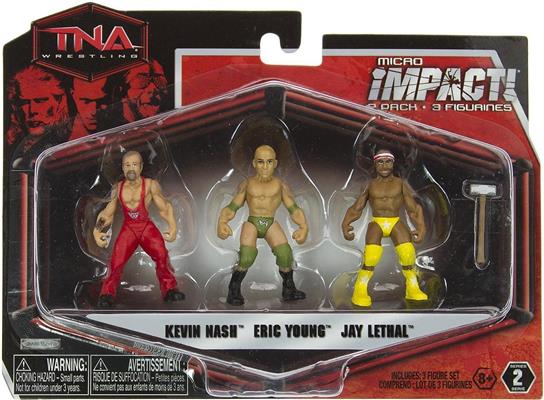 TNA/Impact Wrestling Jakks Pacific Micro Impact! 2 Kevin Nash, Eric Young & Jay Lethal