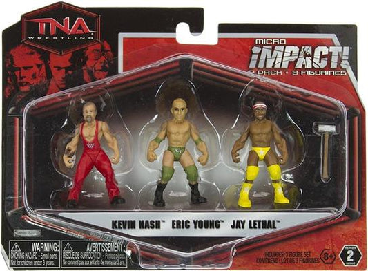 TNA/Impact Wrestling Jakks Pacific Micro Impact! 2 Kevin Nash, Eric Young & Jay Lethal
