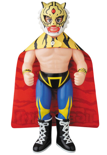 Medicom Toy Sofubi Fighting Series Tiger Mask II [With Yellow Accents] Action & Toy Figures PWcatalog