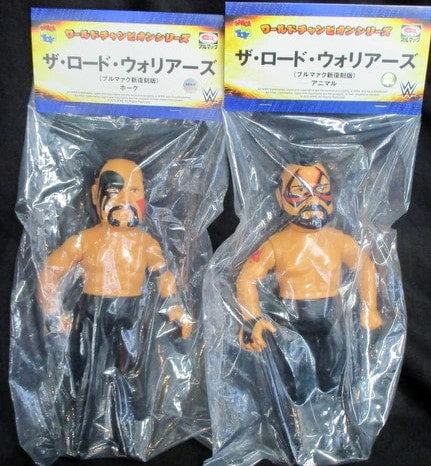 WWE Medicom Toy Sofubi Fighting Series Road Warriors: Animal & Hawk