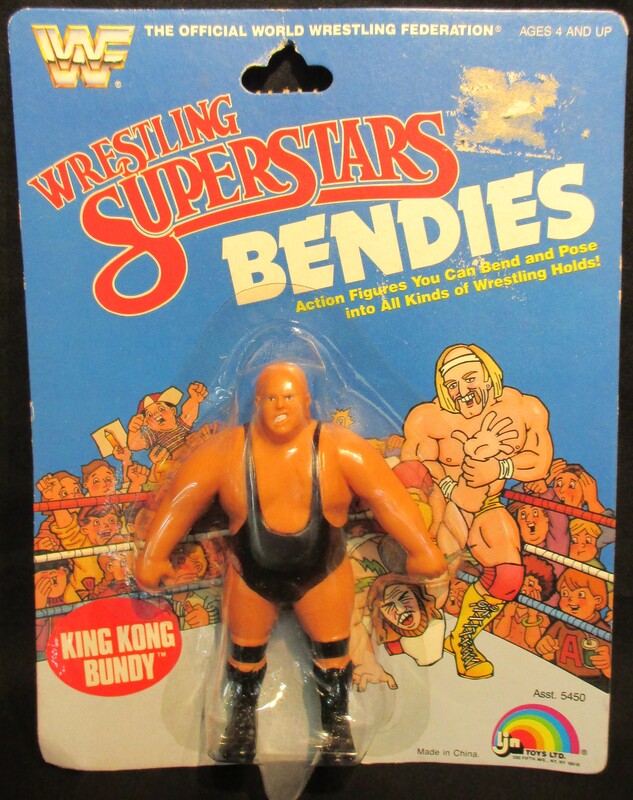 WWF LJN Wrestling Superstars Bendies King Kong Bundy Action & Toy Figures PWcatalog