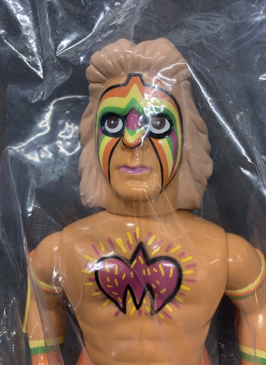 WWE Medicom Toy Sofubi Fighting Series Ultimate Warrior [With Orange Trunks]