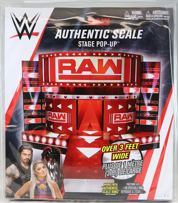 WWE Wicked Cool Toys Authentic Scale Stage Pop-Up [Raw Edition, Exclusive] Action & Toy Figures PWcatalog