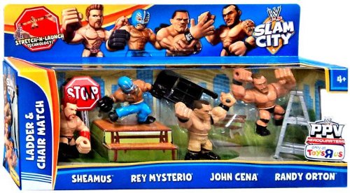 WWE Mattel Slam City Multipack: Ladder & Chair Match [Exclusive] Action & Toy Figures PWcatalog