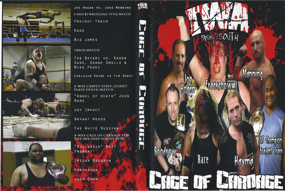 iwa deep south cage of carnage DVDs & Videos Pwcatalog