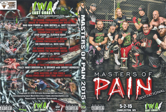 iwa east coast masters of pain 2015 DVDs & Videos Pwcatalog