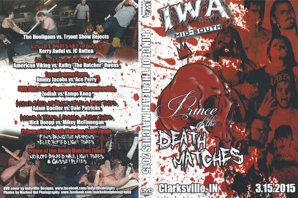 iwa mid south prince of the death matches 2015