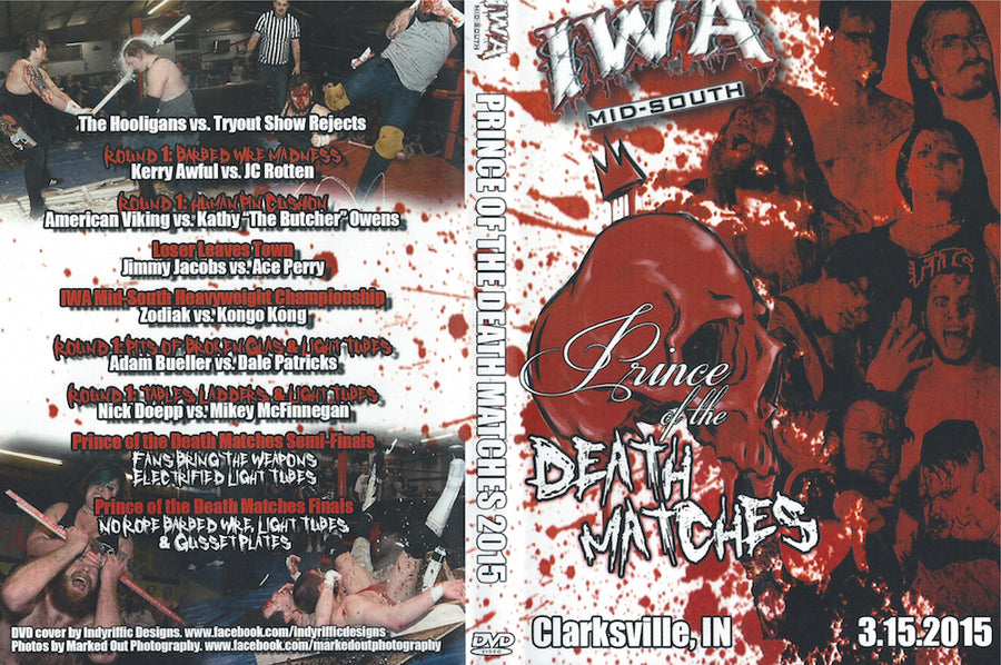 iwa mid south prince of the death matches 2015 DVDs & Videos Pwcatalog