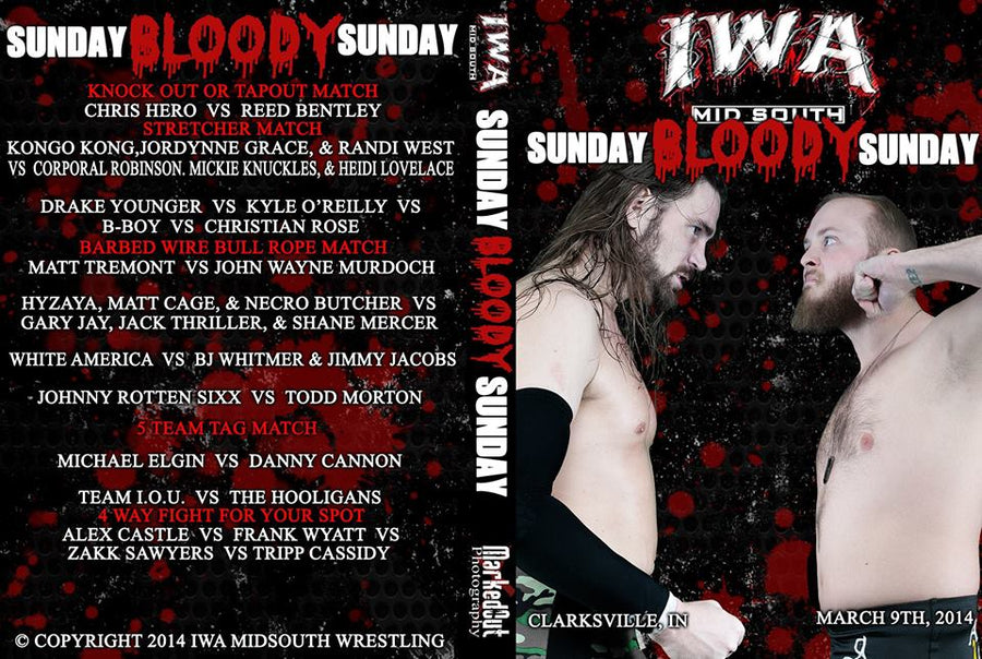 iwa mid south sunday bloody sunday 2014 DVDs & Videos Pwcatalog