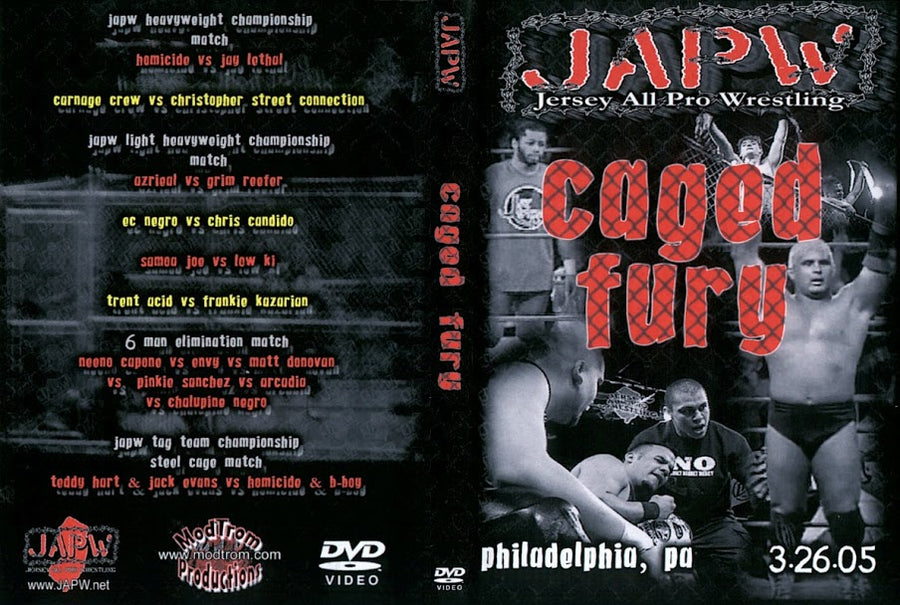 japw caged fury DVDs & Videos Pwcatalog