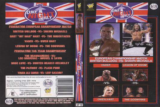 one night only DVDs & Videos Pwcatalog