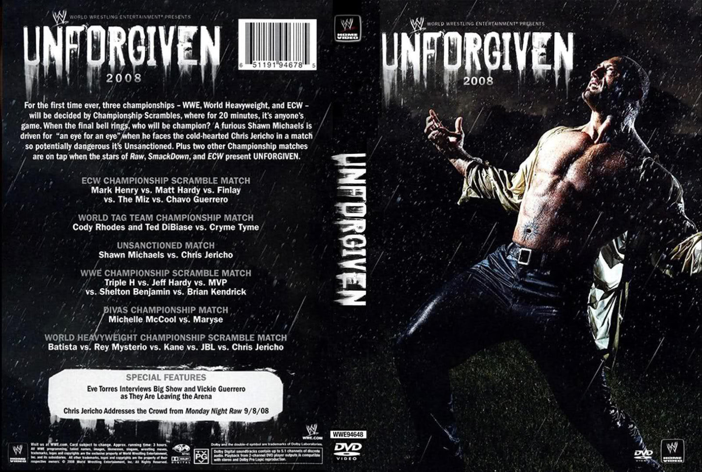unforgiven 2008 DVDs & Videos Pwcatalog